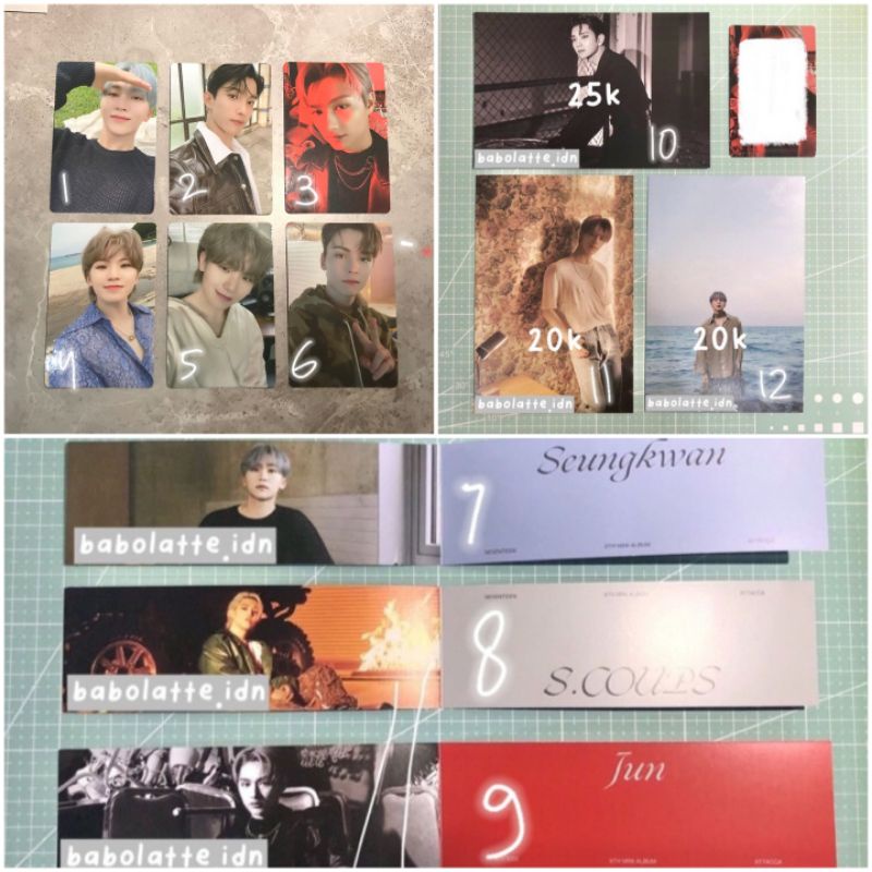 Jual Seventeen Attacca Photocard Pc Folding Card Postcard Op Op Op