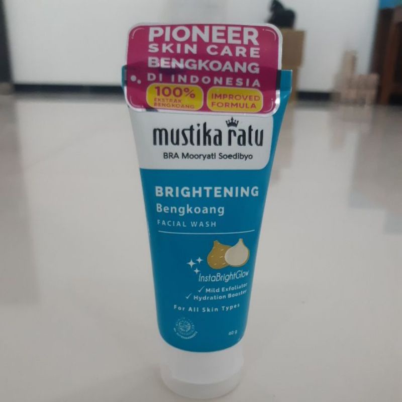 Jual Mustika Ratu Brightening Bengkoang Facial Wash 40g Shopee Indonesia