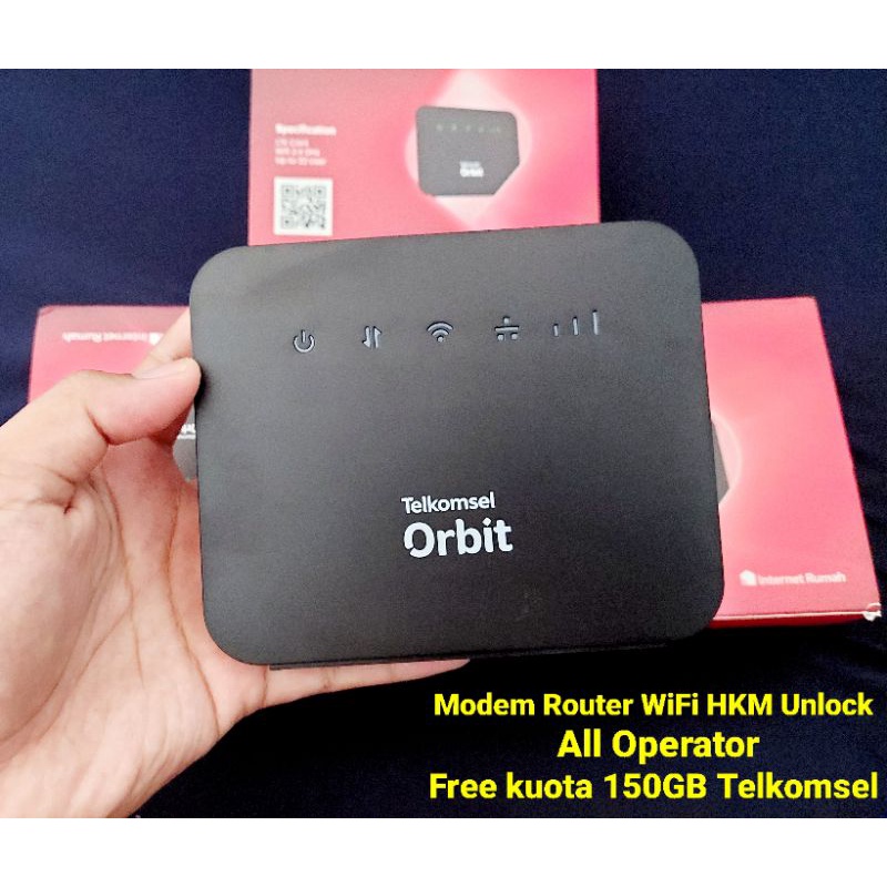 Jual Modem Wifi Orbit Hkm Lite Hitam Free Kuota Gb Telkomsel Unlock