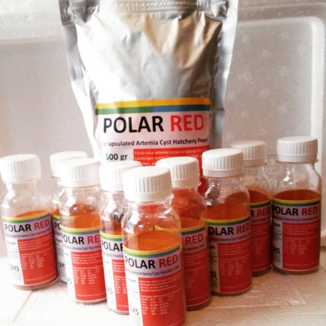 Jual Polar Red Artemia Tanpa Cangkang Kemasan Gram Pakan Burayak