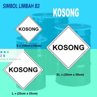 Jual STICKER SIMBOL LIMBAH B3 KOSONG Shopee Indonesia