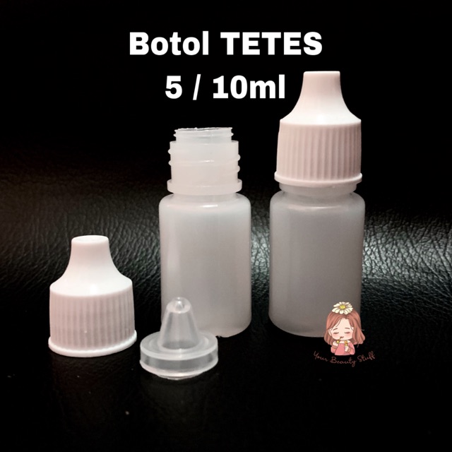 BOTOL TETES 5ml 10ml Botol Tetes Mata Eyedrops Natural Putih Botol