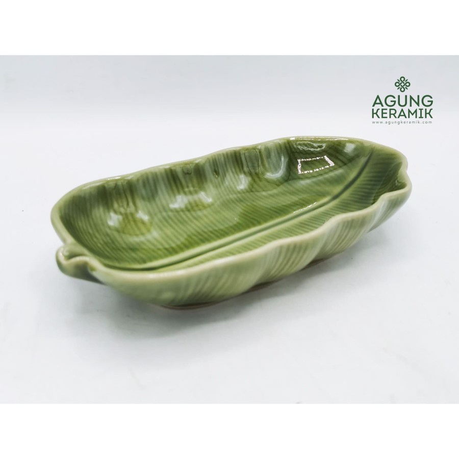 Jual Piring Daun Pisang Agung Keramik Shopee Indonesia