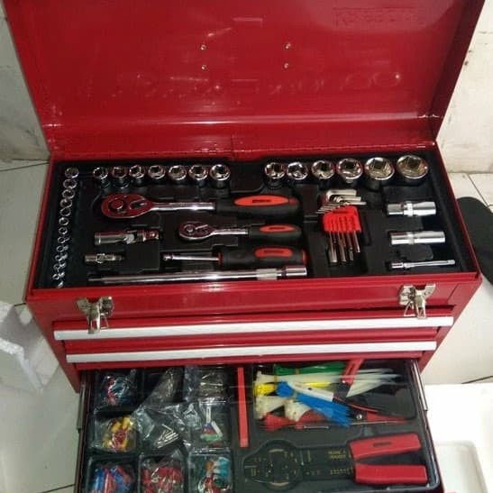 Jual Mechanical Tool Kit Set Kriwbow Kw Toolbox Peralatan