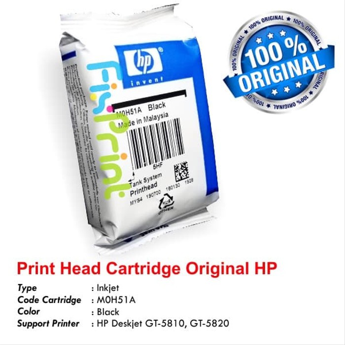 Jual Head Cartridge GT51 GT52 Printer HP GT5820 GT5810 Ink Tank 115 315