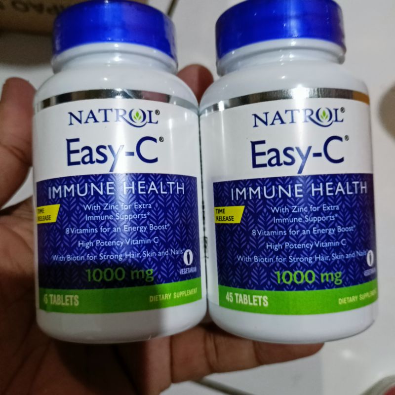 Jual NATROL EASY C IMMUNE HEALTH VITAMIN VIT C 1000MG 1000 MG Shopee