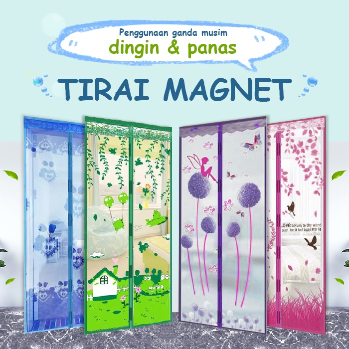 Jual Tirai Magnet Anti Nyamuk Ukuran 90cm X 210cm Gorden Magnet