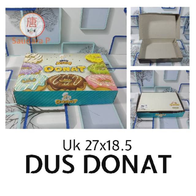 Jual Dus Box Kardus Wadah Tempat Donat Sedap Mantap Ukuran X Cm