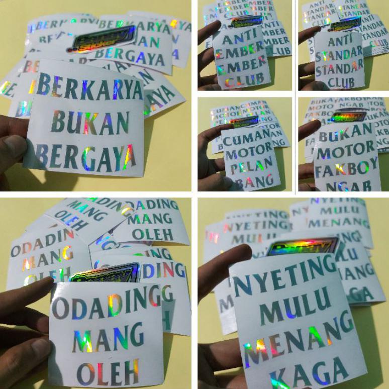 Jual TERBARU STICKER CUMAN MOTOR PELAN BANG AMPUN BANG JAGO ODADING