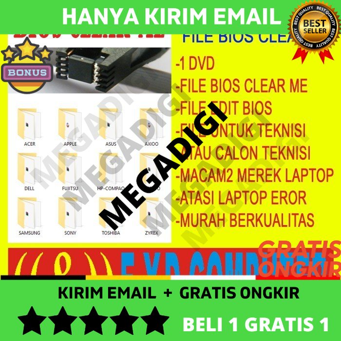 Jual MANTUL FILE BIOS CLEAR ME LAPTOP EDIT BIOS LEKTOP KUMPULAN RIBUAN