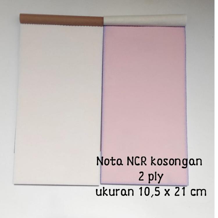 Jual Buku Nota Bon Ncr Polos Kosong Folio Rangkap Ply Putih