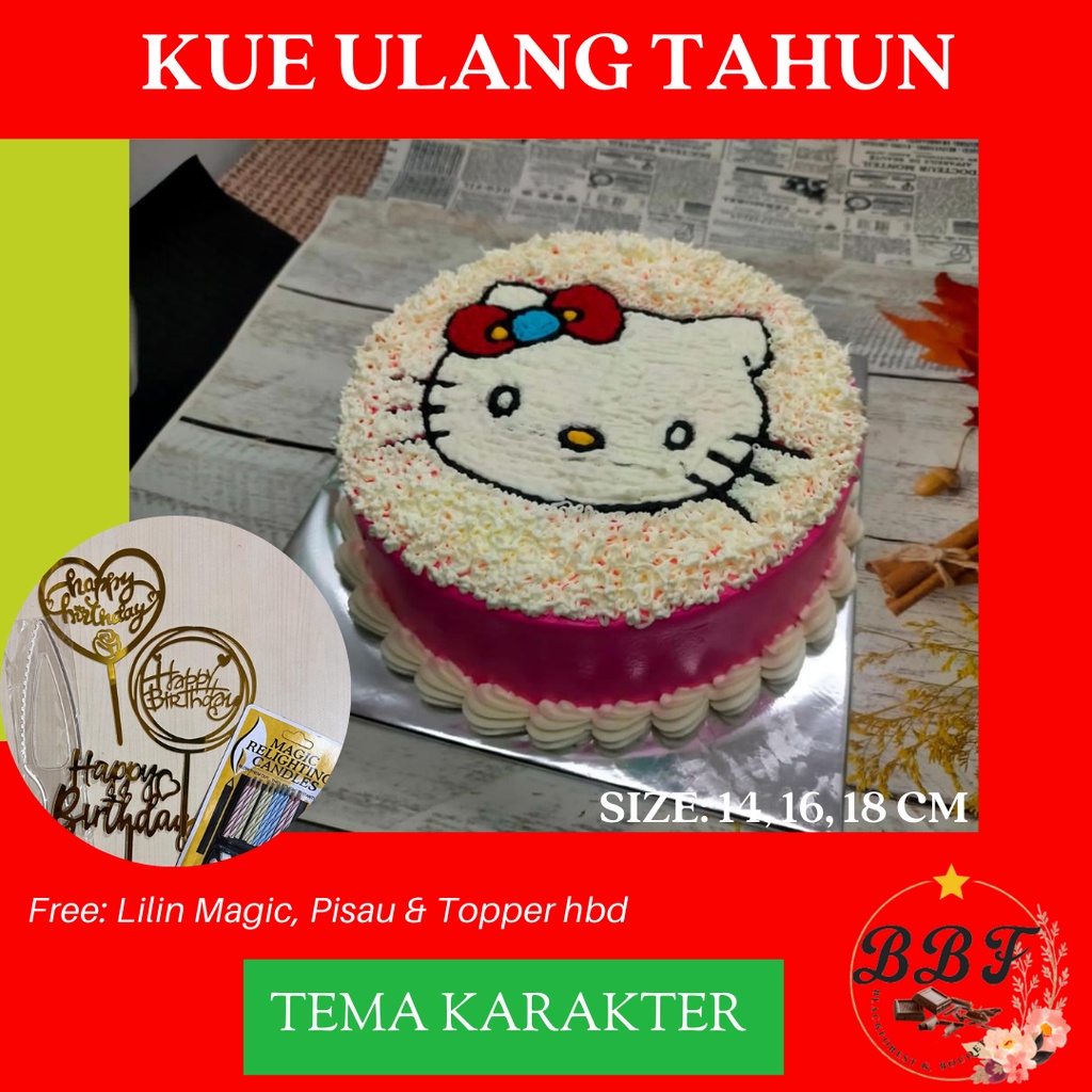 Jual Kue Ulang Tahun Karakter 16 Korean Cake Kue Ulang Tahun