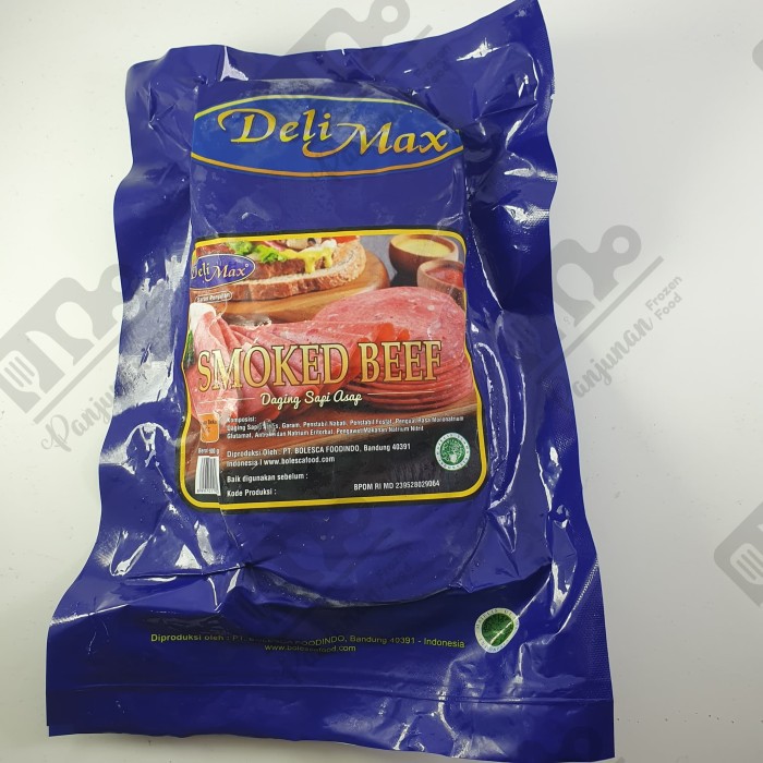 Jual Delimax Smoked Beef 500 Gram Daging Sapi Asap Deli Max Isi 25