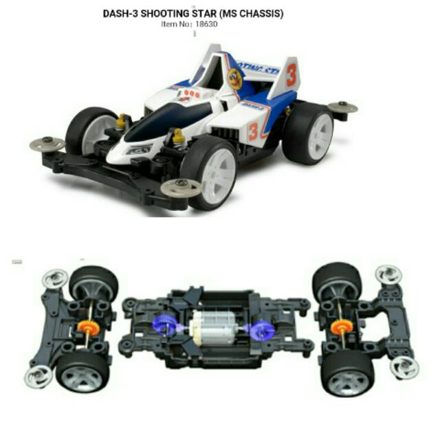 Jual 18630 Tamiya Mini 4wd DASH 3 SHOOTING STAR MS CHASSIS Indonesia