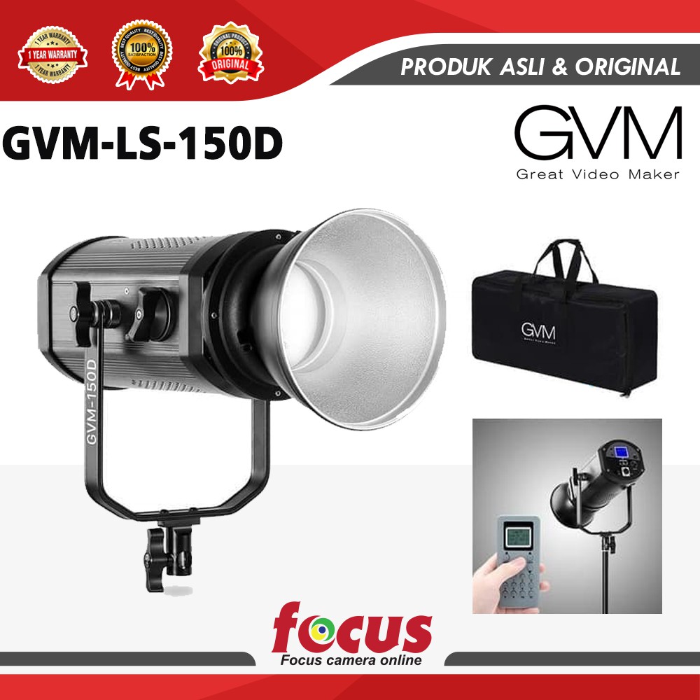 Jual Lampu Video Gvm Gvm Ls D Fresnel Led Spot Light W K