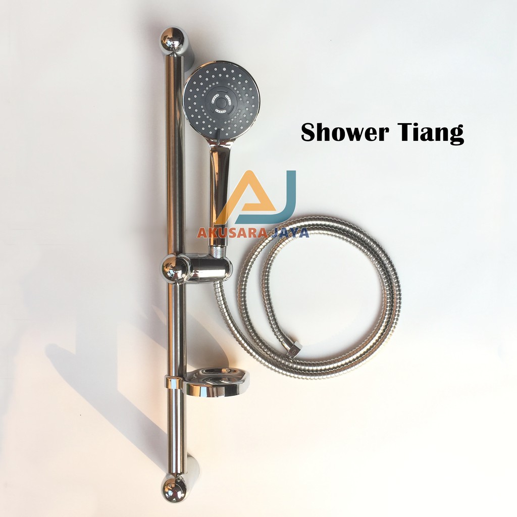 Jual Shower Tiang SET Hand Shower Tiang Chrome Shopee Indonesia