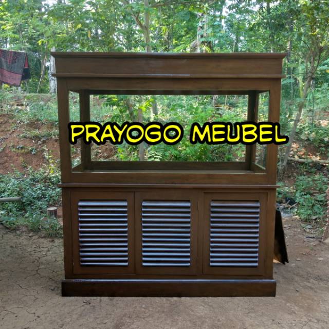 Jual Bufet Aquarium Kayu Jati Meja Bufet Furniture Meja Aquarium