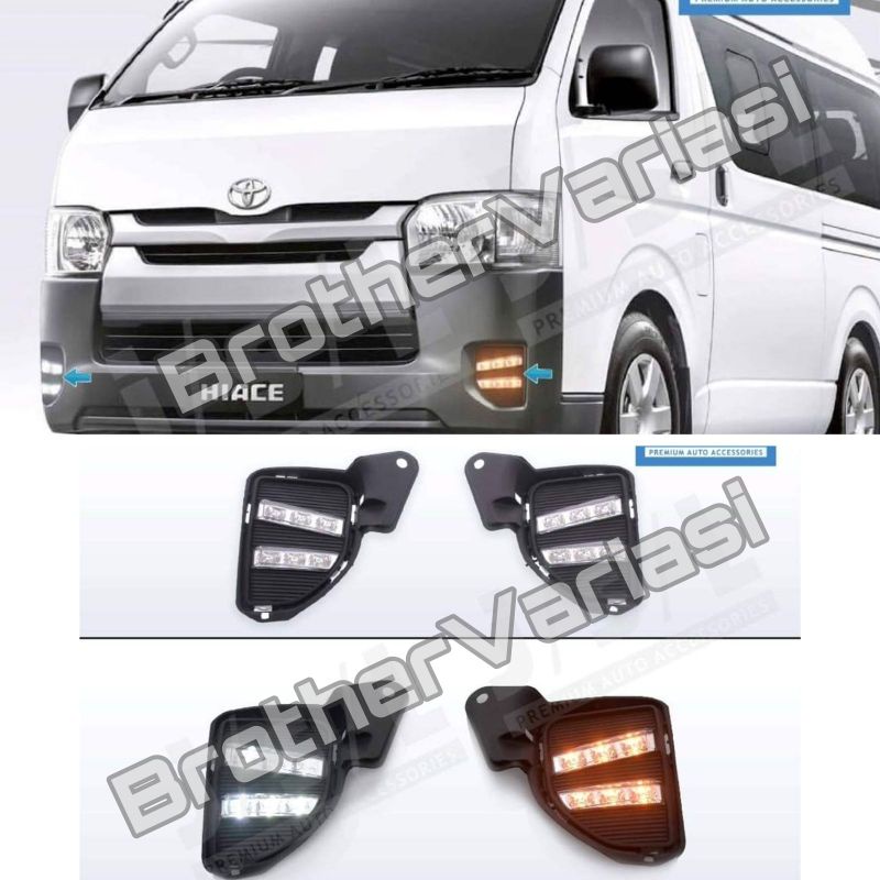 Jual Fog Lamp LED DRL Hiace 2020 Lampu Kabut Jsl Shopee Indonesia