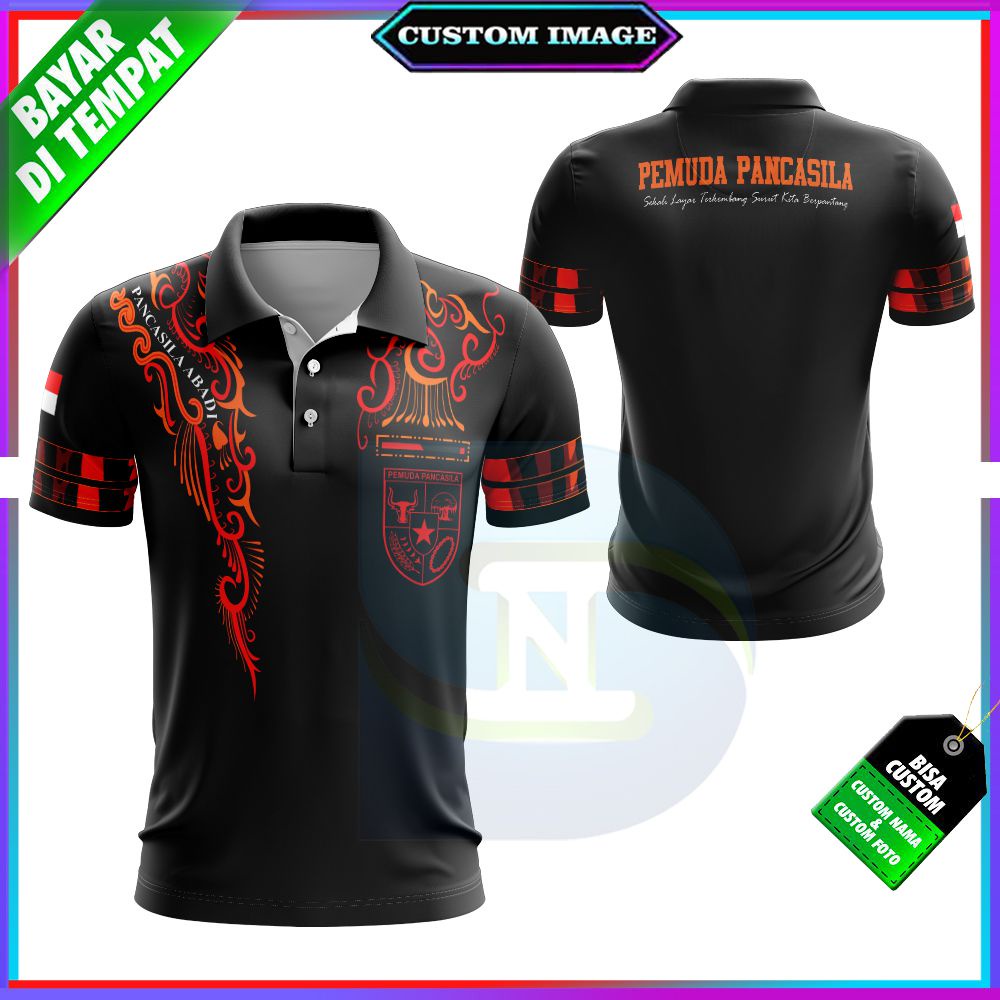 Jual Kaos Baju Pria Terbaru Pemuda Pancasila Berkerah Jersey Dewasa