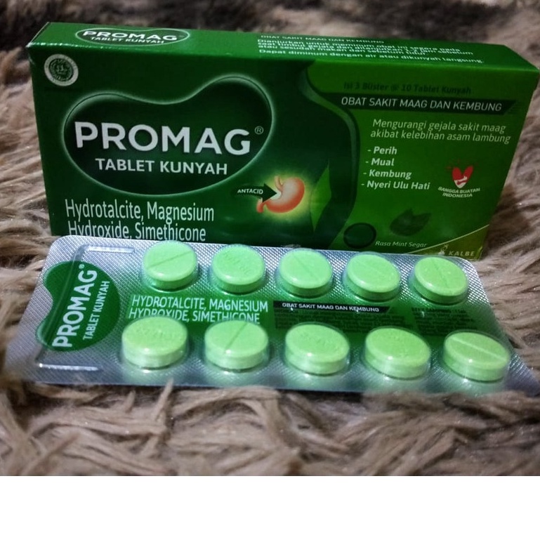 Jual Promag Tablet Kunyah Strip Tablet Mengatasi Sakit Maag Dan