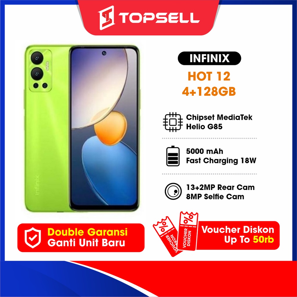 Jual INFINIX Hot 12 6 128GB New Segel BNIB Garansi Resmi 12 Bulan