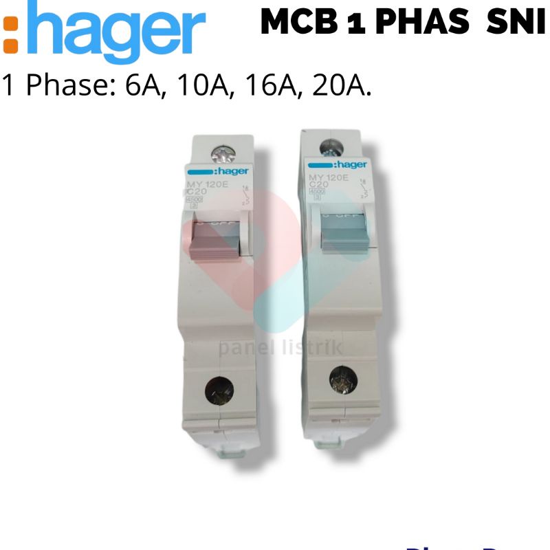 Jual Hager Mcb Phas Pengaman Korsleting Listrik A A A A Ampere