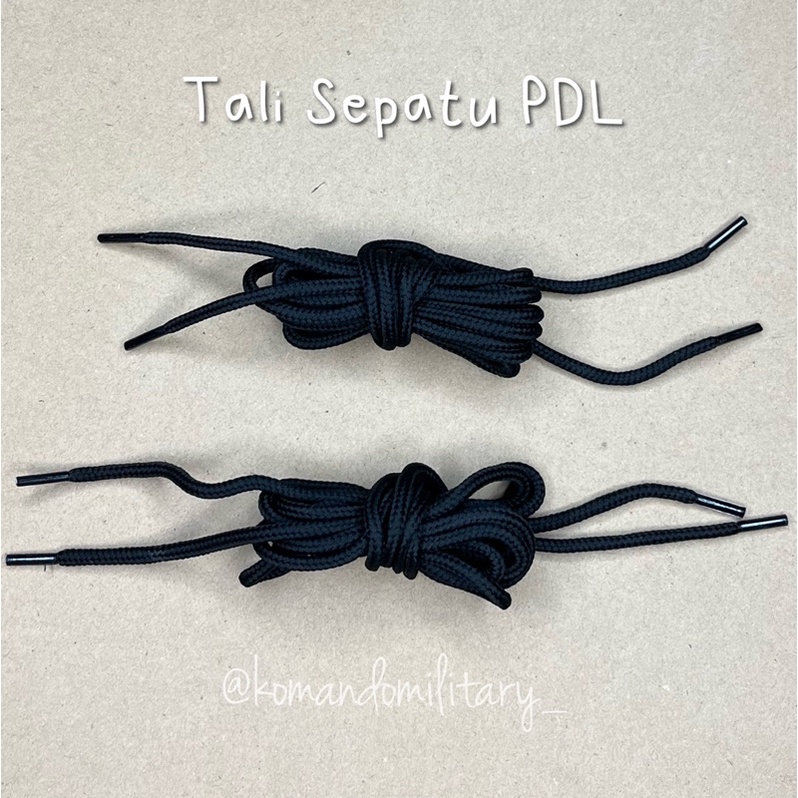 Jual TALI SEPATU PDL TALI SEPATU BULAT PDL TALI SEPATU PDL HITAM