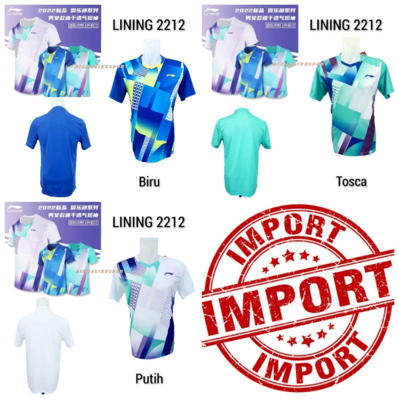 Jual Murah Cod Setelan Baju Jersey Badminton Bulutangkis Li Ning