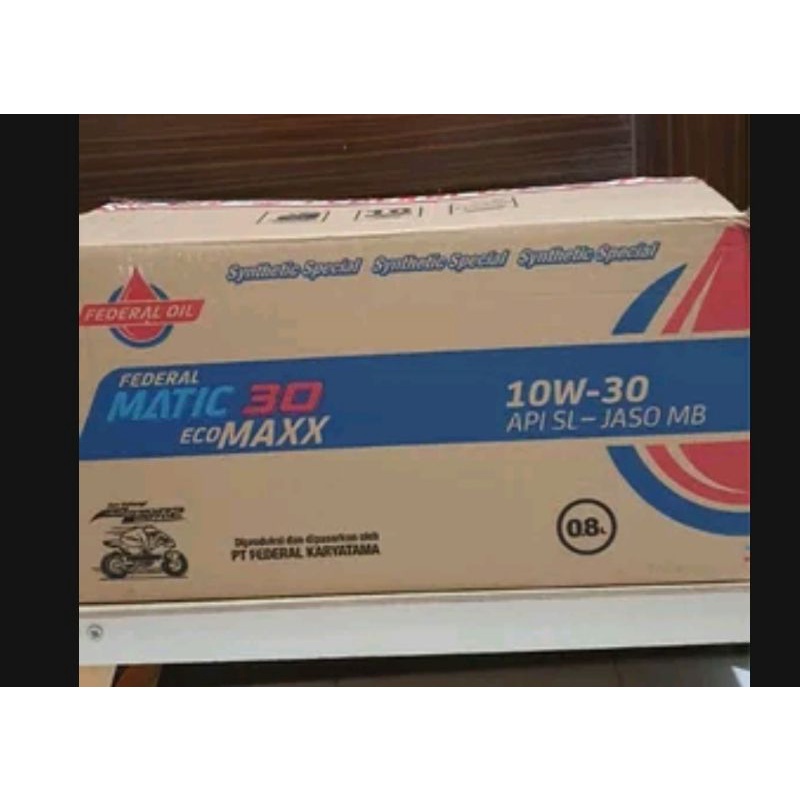 Jual Oli Motor Federal Matic Ecomaxx 800ml 1dus Isi 24pcs Shopee