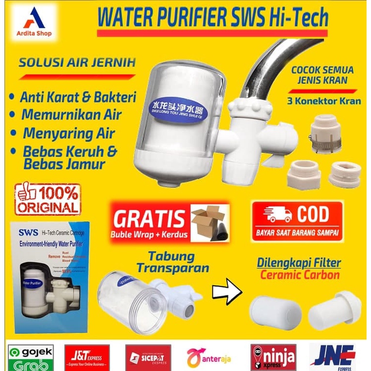 Jual Filter Air Kran Water Purifier Sws Hi Tech Penyaring Air Kran