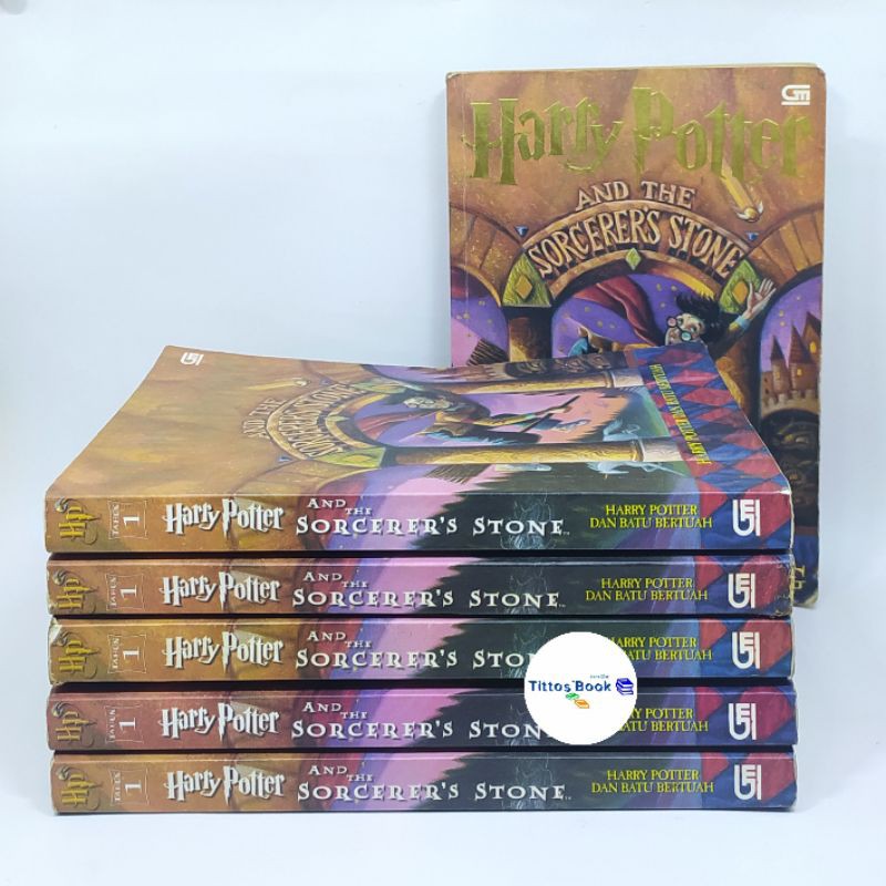 Jual Novel Harry Potter And The Sorcerers Stone Original Dan Batu