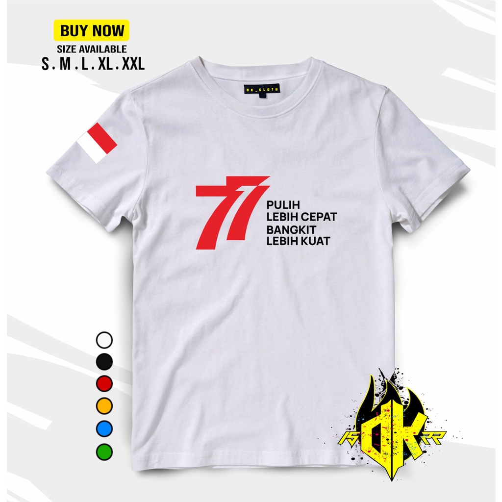 Jual Indonesia Kaos Tshirt Agustus Hut Ri Ke Baju Panitia