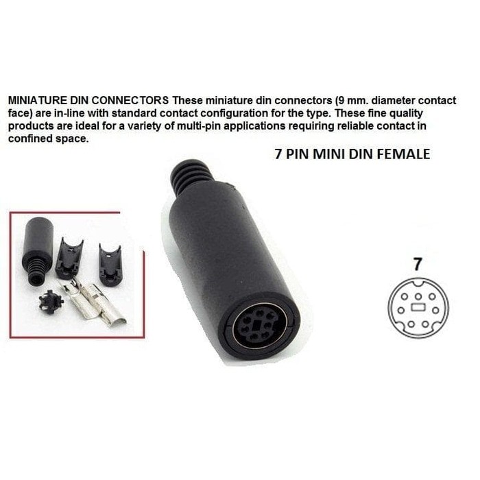 Jual Connector Pin Mini Din Female Shopee Indonesia