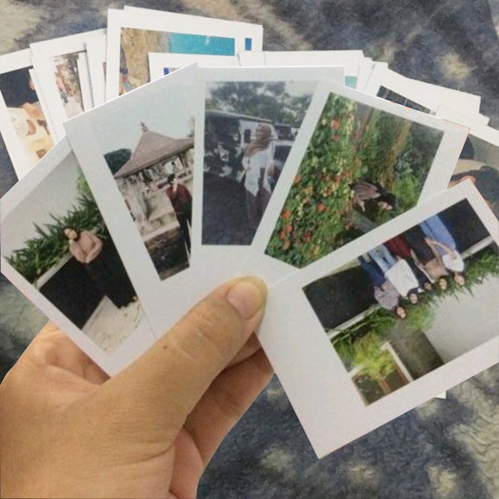 Jual POLAROID 2R PROSES CEPAT HITAM CETAK FOTO ART CARTON GLOSSY SILKY