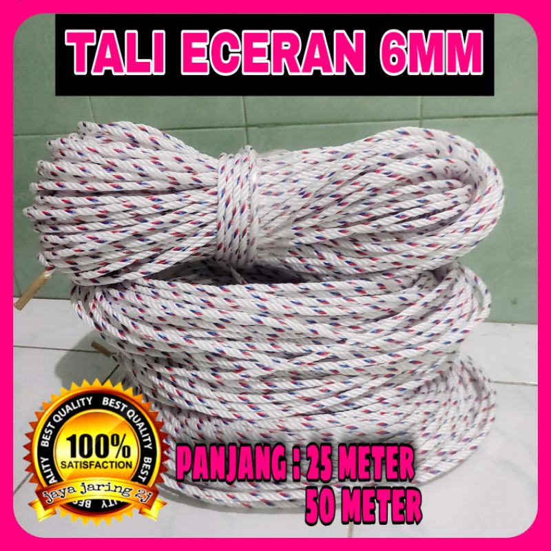 Jual TALI TAMBANG 6MM 25METER TALI TAMBANG MOBIL TRUK PICKUP CARRY