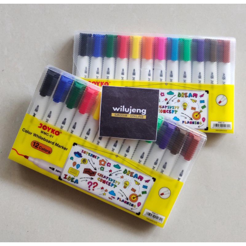 Jual Joyko Color Whiteboard Marker Spidol Warna Papan Tulis Wmc