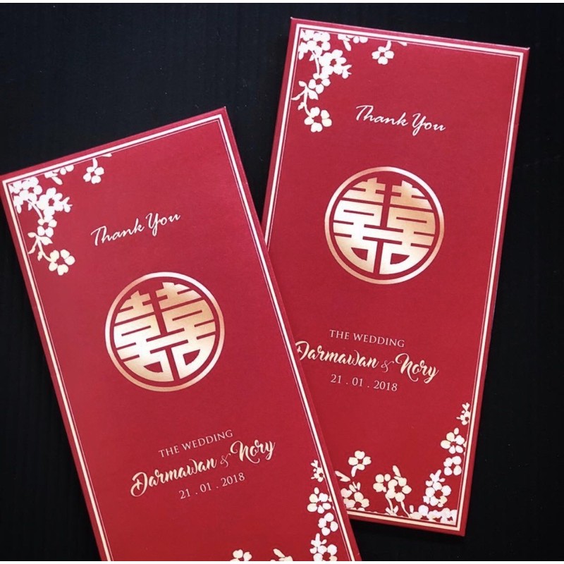 Jual Kertas Angpao Custom Amplop Angpao Wedding Angpao Wedding Premium