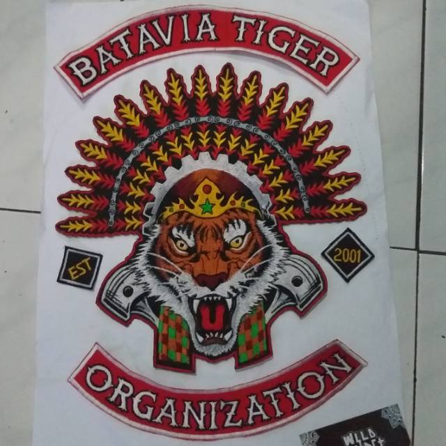 Jual Custom Patch Bordir Emblem Ukuran Besar Back Patch Bikers