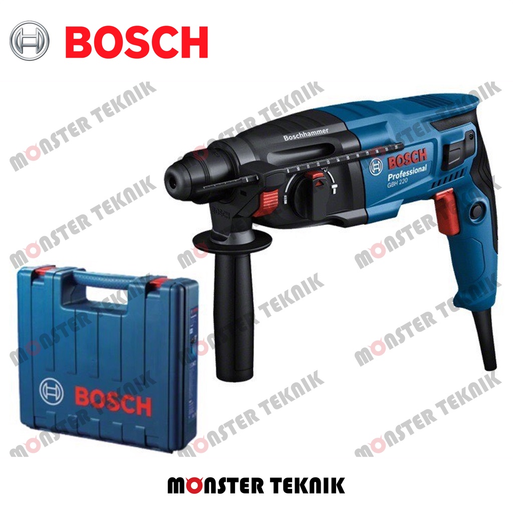 Jual Mesin Bor Beton 5 22mm Bosch GBH 220 Rotary Hammer 720W 2 Joule