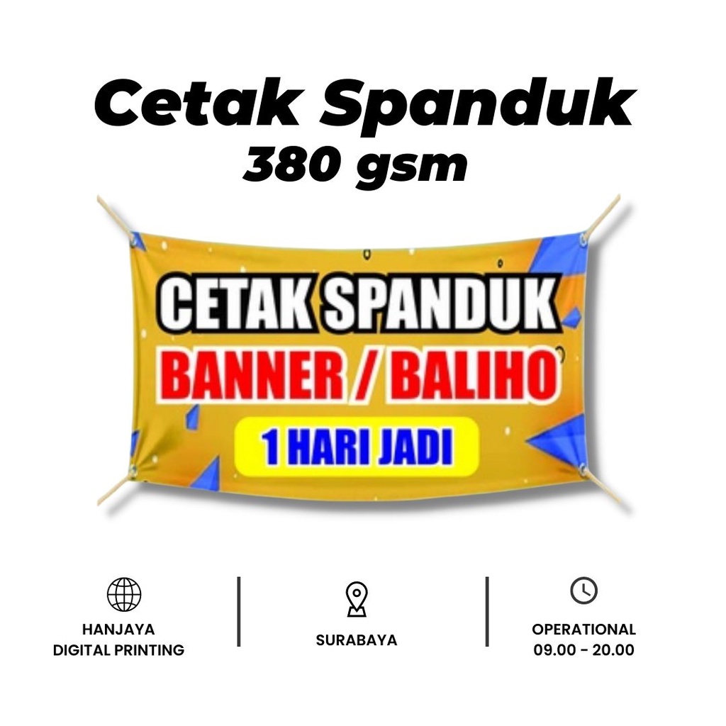 Jual CETAK SPANDUK BANNER KOREA 380 GSM MURAH TEBAL Shopee Indonesia