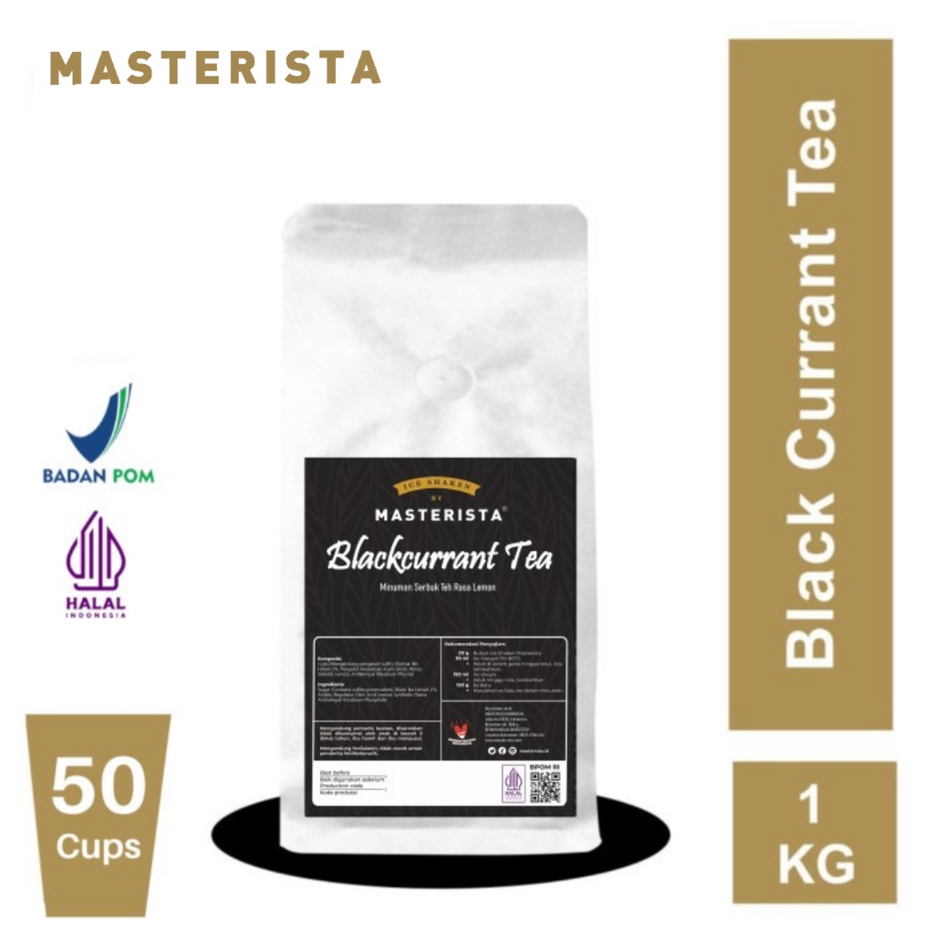 Jual Bubuk Minuman Masterista Blackcurranttea Kg Bubuk Minuman Rasa