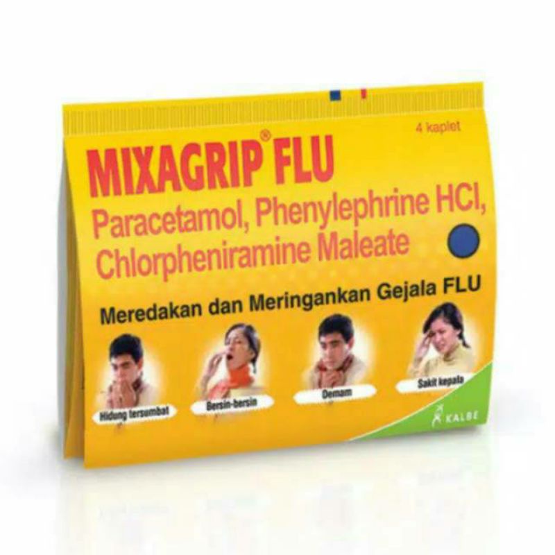 Jual Mixagrip Flu 1 Strip Isi 4 Kaplet Shopee Indonesia