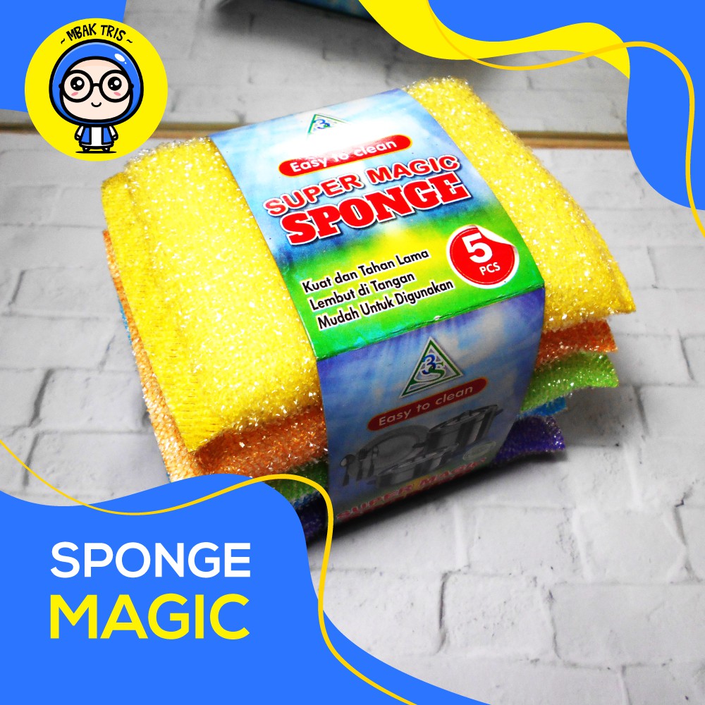 Jual Sponge Cuci Piring Warna Warni Sponge Magic Spons Cuci Piring