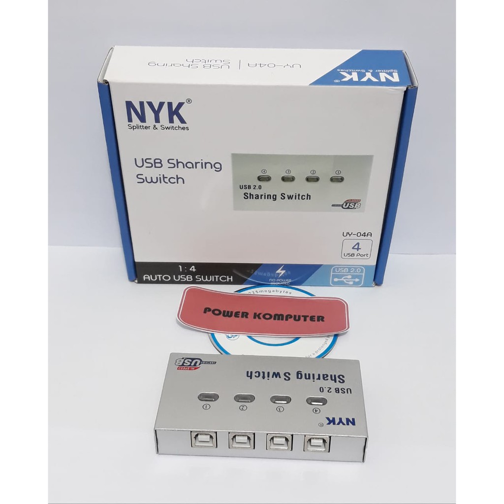 Jual NYK USB Auto Data Sharing Switch Printer 4 Port Shopee Indonesia