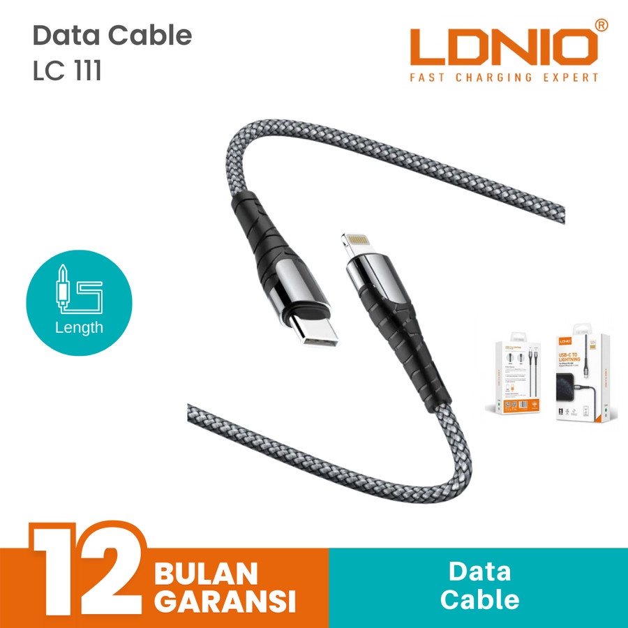 Jual Kabel Data Type C To Lightning Ldnio Lc Fast Charging Type C