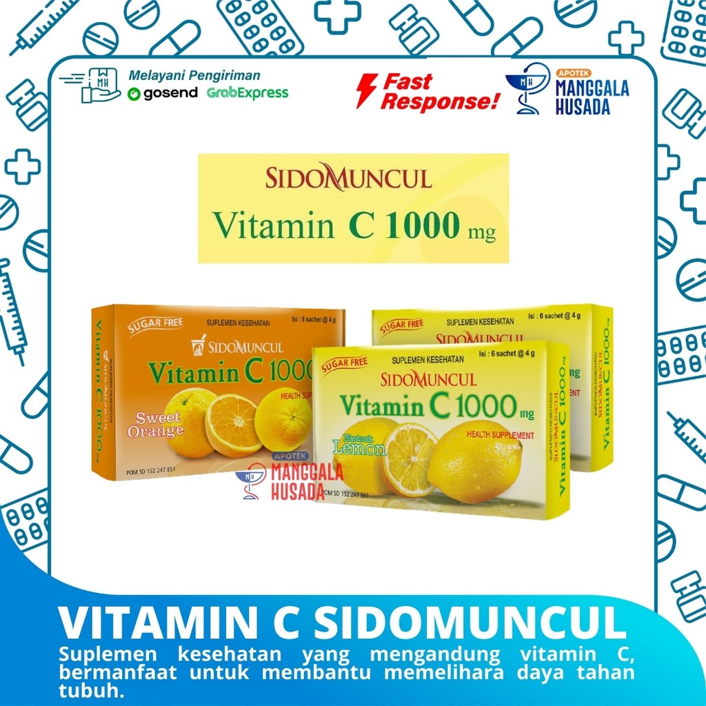 Jual Vitamin C Mg Sidomuncul Per Box Isi Sachet Shopee Indonesia