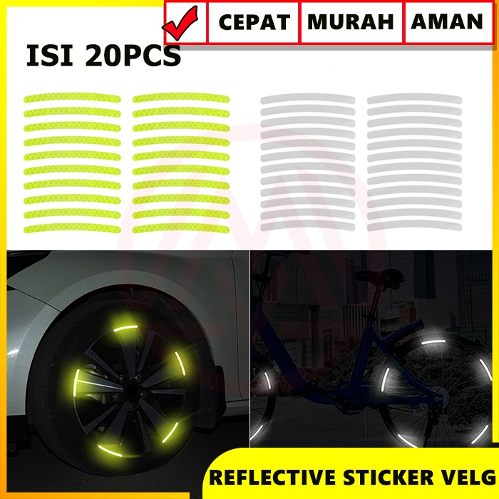 Jual Stiker Reflektor Velg Mobil Motor Reflector Sticker Pemantul