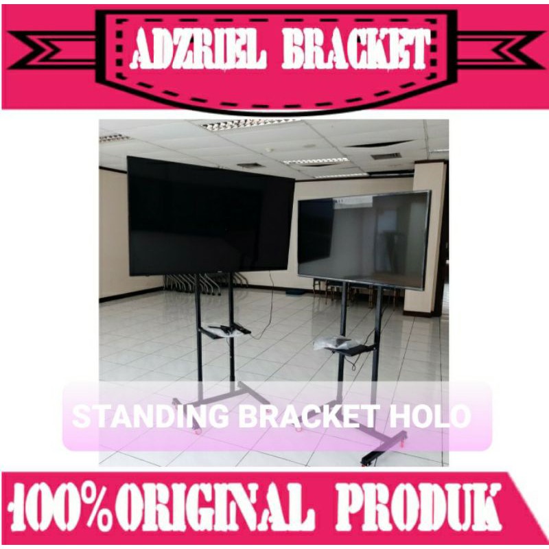 Jual Bracket Standing TV LED Dorong Roda 32 65 Inch Shopee Indonesia