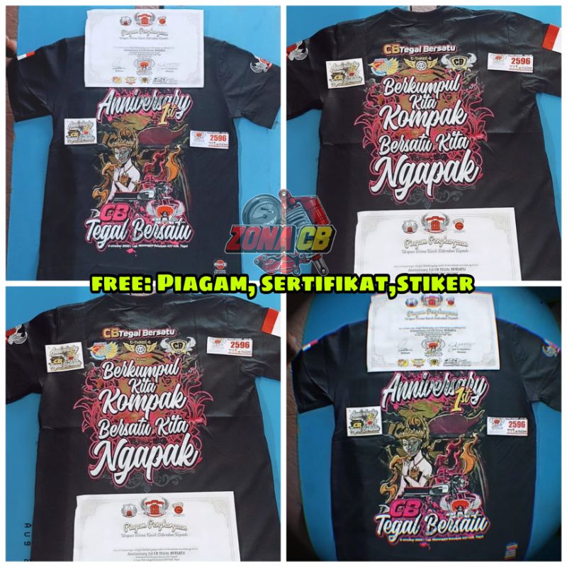 Jual Kaos Cb Tegal Bersatu Original Kaos Zonacb Kaos Acara Cb