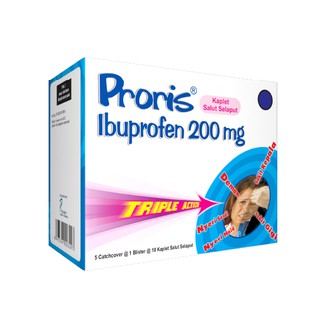 Jual Proris Kaplet 200mg Triple Action 1 Strip Pereda Demam Demam